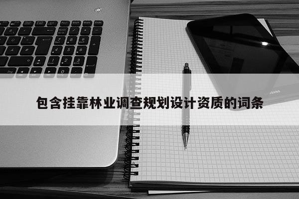 包含掛靠林業(yè)調查規(guī)劃設計資質的詞條