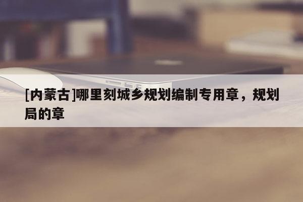[內(nèi)蒙古]哪里刻城鄉(xiāng)規(guī)劃編制專用章，規(guī)劃局的章