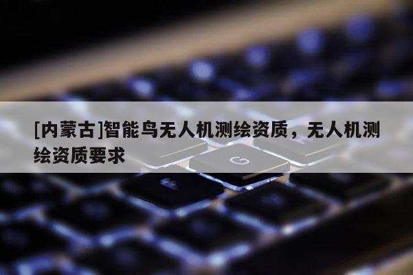 [內(nèi)蒙古]智能鳥無人機(jī)測繪資質(zhì)，無人機(jī)測繪資質(zhì)要求
