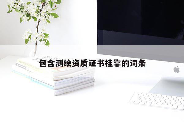 包含測繪資質(zhì)證書掛靠的詞條